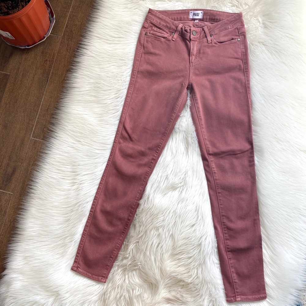 PAIGE Verdugo Ankle Mauve Jeans Size 28